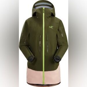 Arc'teryx Olive and Lime Performance Jacket